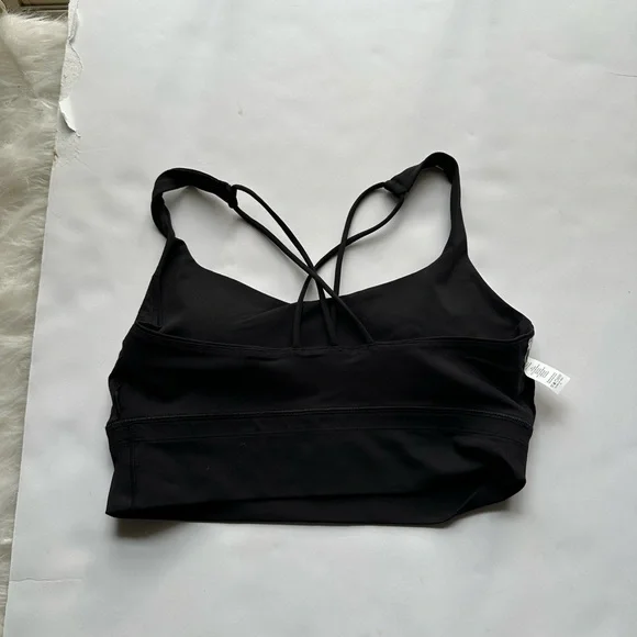NWT! lululemon athletica Free to Be Black Long Line Sports Bra - Picture 12 of 13